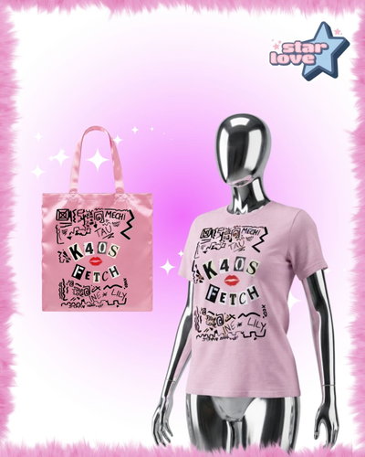combo fetch k4os: remera + tote bag
