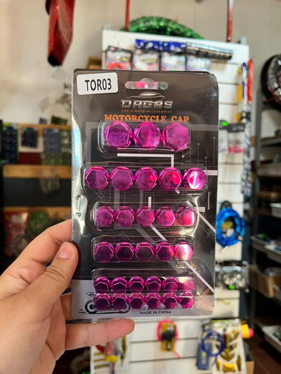Cubre tornillos rosa