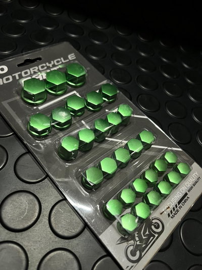 Cubre tornillos matte verde
