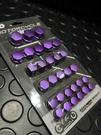 Cubre tornillos matte morado