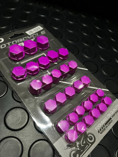 Cubre tornillos matte rosa