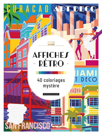 AFICHES RETRO | Libro Para Colorear