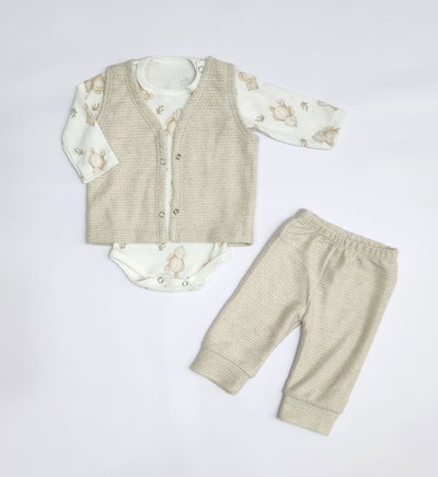 Conjunto Chaleco en cashmere con body