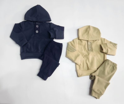 Conjunto buzo con parches y bolsillos
