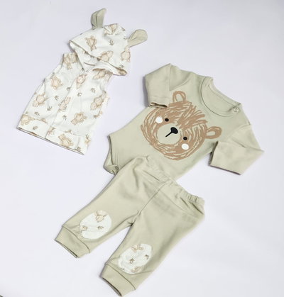 Conjunto chaleco canelon