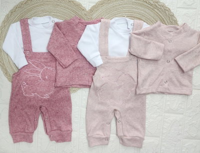 Conjunto 3 piezas jardinero - cashmere