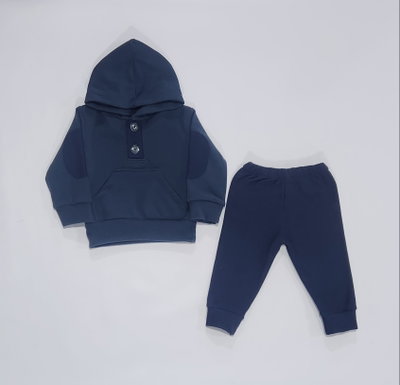Conjunto buzo de darlon con parches en el codo y bolsillo&nbsp;