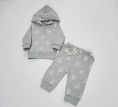 Conjunto capucha de algodón peinado