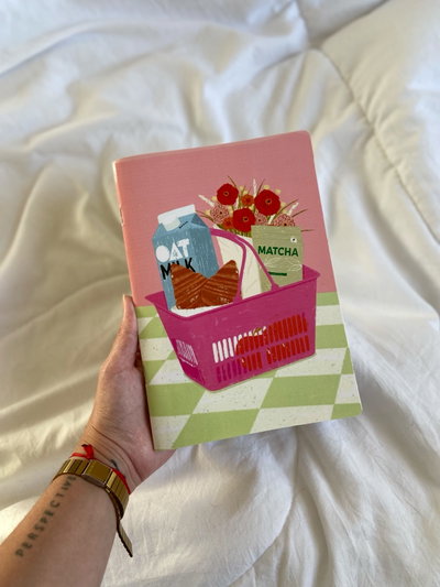 libreta A5 “matcha” + stickers de regalo