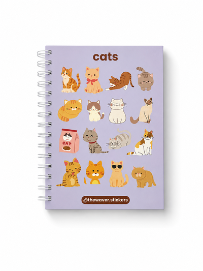 Cuaderno A5 "cats" 