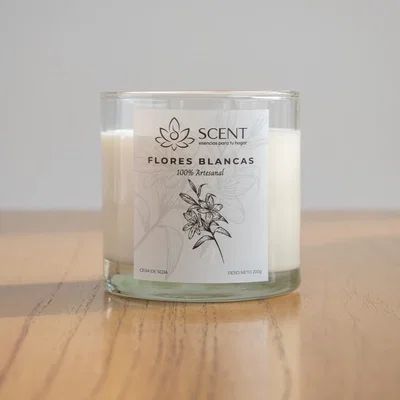 Vela Tenesse – Flores Blancas