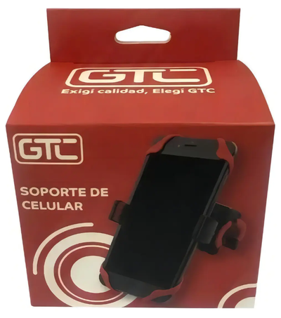 Soporte Para Celular Gtc Bicicleta Y Moto Bbg-001 Color Rojo