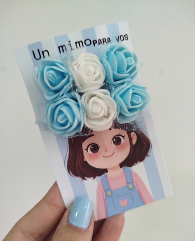 Hebillas flores de ARG-Combo BASE-20 pares