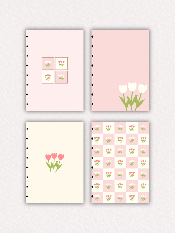 Separadores/caratulas Inteligentes - Tulipanes (Pack x4)