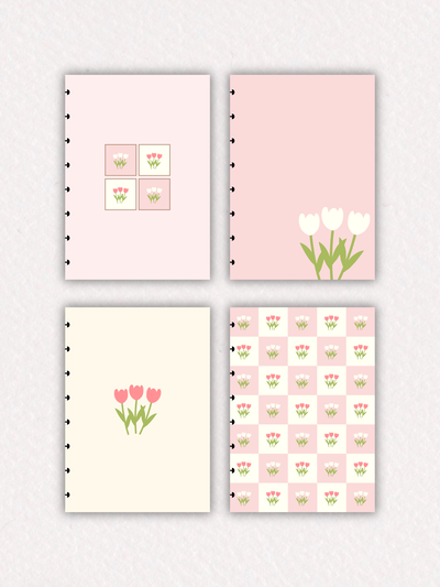 Separadores/caratulas Inteligentes - Tulipanes (Pack x4)
