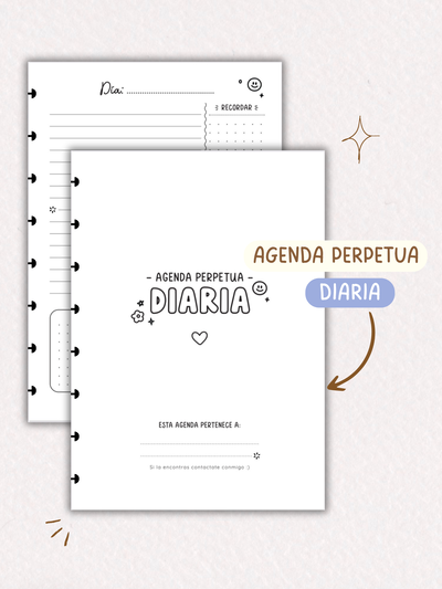 Agenda perpetua Diaria - repuesto