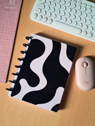 Cuaderno A5 discos tapa semirrigida - Rayadas C165