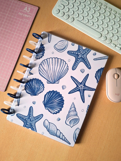 Cuaderno A4 discos tapa semirrigida - RAYADO C139