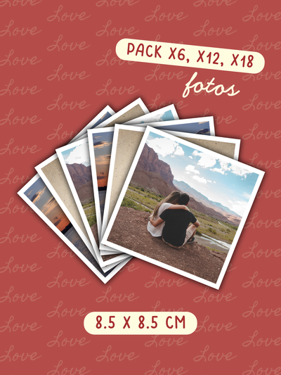 Pack de Fotos 8.5x8.5 cm (Sin adhesivo)