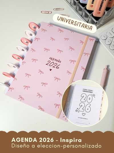 Agenda 2026 Universitaria INSPIRA - personalizada