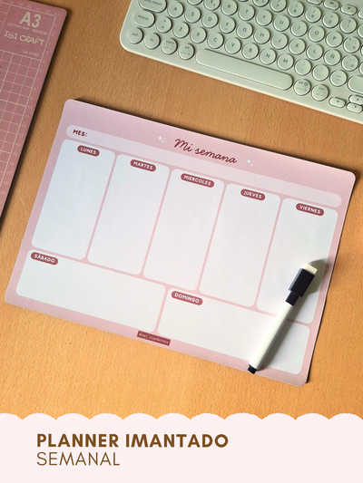 Planner semanal imantado