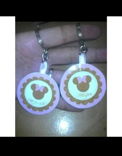 Llaveros souvenir redondos 