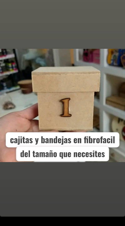 Cajitas de fibrofácil personalizadas 