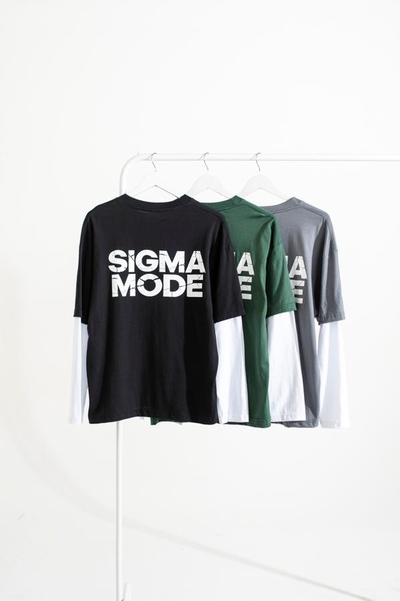 REMERA BOXY SUPERPUESTA "SIGMA MODE"
