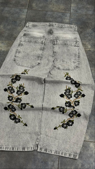 JEAN BAGGY SAKURA BLACK