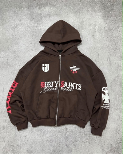 ZIP HOODIE BOXY FIT DIRTY