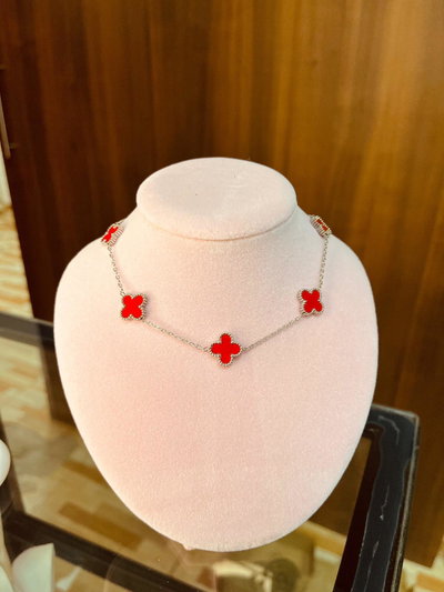 Gargantilla "Van Cleef" rojo AQ