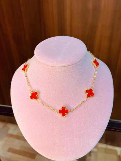 Gargantilla "Van Cleef" rojo AD