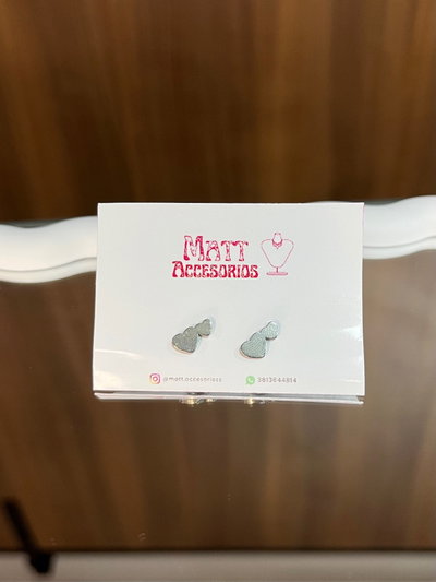 Aros doble corazón AQ