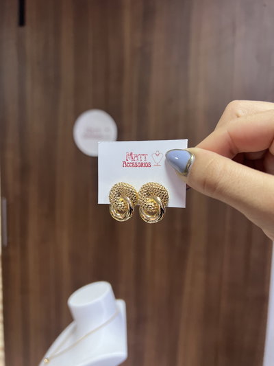 Aros gold "vueltas" AD