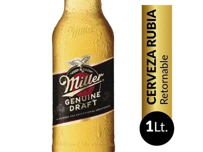 Cerveza Miller 1 L Cajon x 12 Retornable