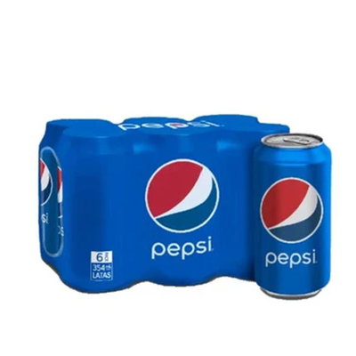 Pepsi Original 357ml  Lata x 6 Uni 