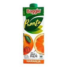 Baggio 1 L Tetra Brik Pack x8u Naranja