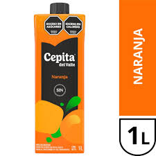Cepita 1 L  Botella Naranja / Durazno pack x 6u