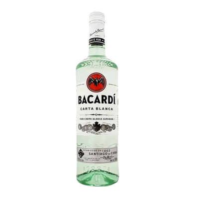 Ron Bacardi Blanco 750 ml x unidad 