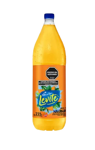 Levite 2.25 L Botella pack x6u Naranja