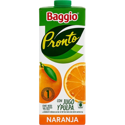 Baggio 1 L Tetra Brik Pack x8u Naranja
