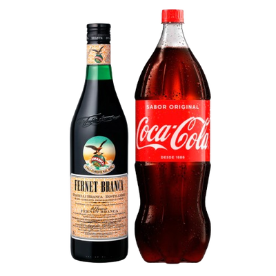 Combo Fernet Branca 750 ml  + Coca Cola 2.25 l  