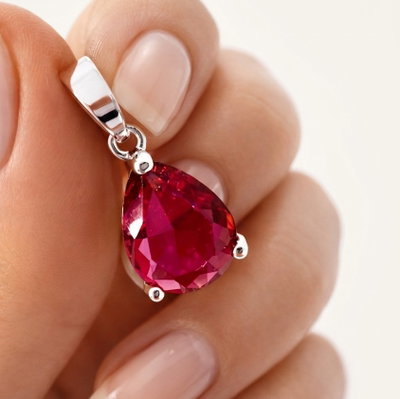 Dije Gota fucsia 