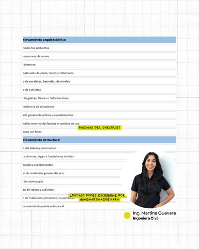 Checklist - Relevamiento de Obra