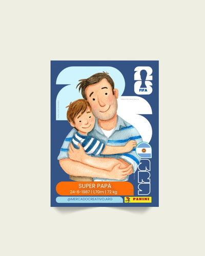 POSTAL PAPÁ MUNDIALISTA