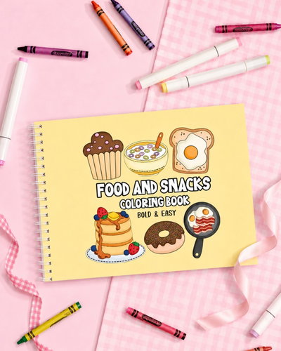 FOOD & SNACKS | Libro para colorear