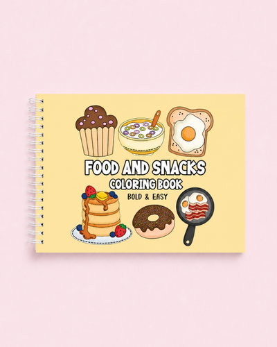 FOOD & SNACKS | Libro para colorear