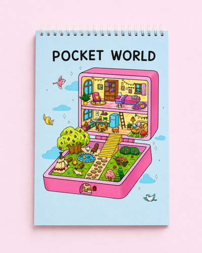 POCKET WORLD | Libro para colorear