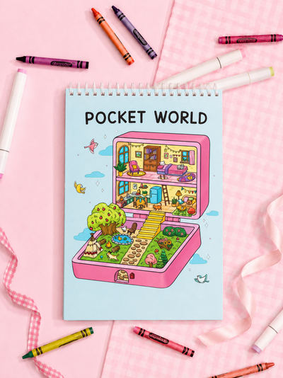 POCKET WORLD | Libro para colorear