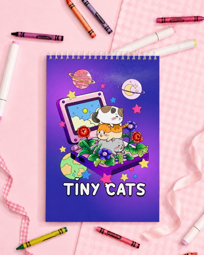 TINY CATS | Libro para colorear